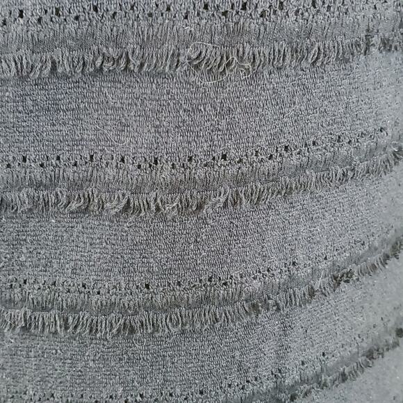 Trina Turk Dress Ain't Misbehavin Fringe Lace Navy Blue Size 8 - Picture 8 of 9